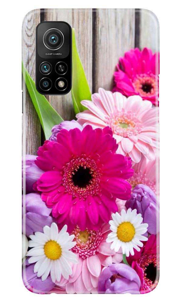 Coloful Daisy2 Mobile Back Case for Mi 10T (Design - 76) Coloful Daisy2 Case for Mi 10T