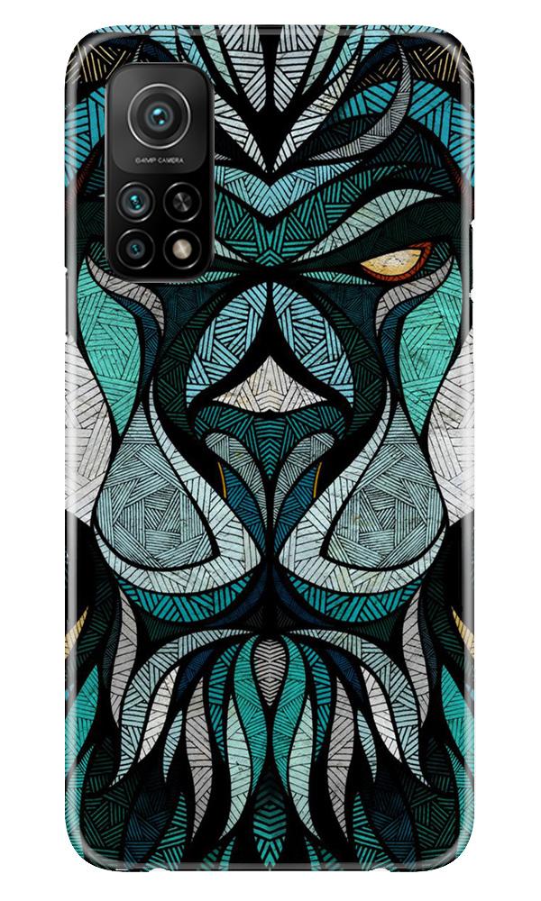 Lion Mobile Back Case for Mi 10T (Design - 97) Lion Case for Mi 10T