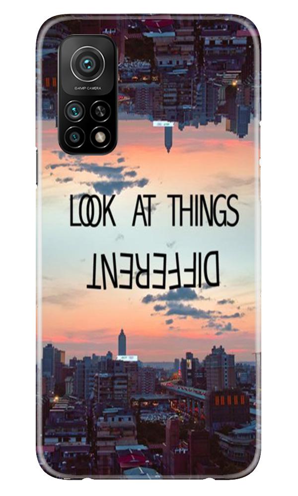 Look at things different Mobile Back Case for Mi 10T (Design - 99) Look at things different Case for Mi 10T