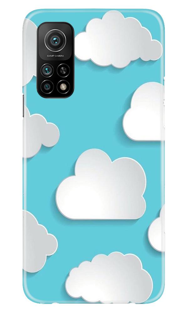 Clouds Mobile Back Case for Mi 10T (Design - 210) Clouds Case for Mi 10T (Design No. 210)