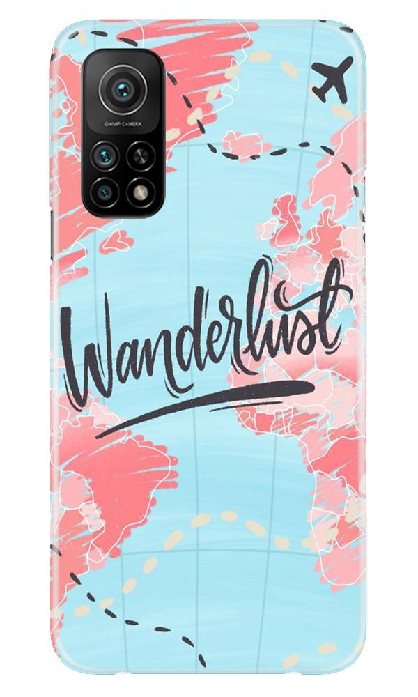 Wonderlust Travel Mobile Back Case for Mi 10T (Design - 223) Wonderlust Travel Case for Mi 10T (Design No. 223)