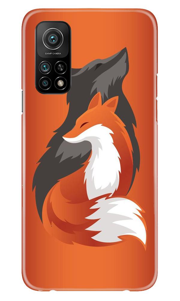 Wolf Mobile Back Case for Mi 10T (Design - 224) Wolf Case for Mi 10T (Design No. 224)