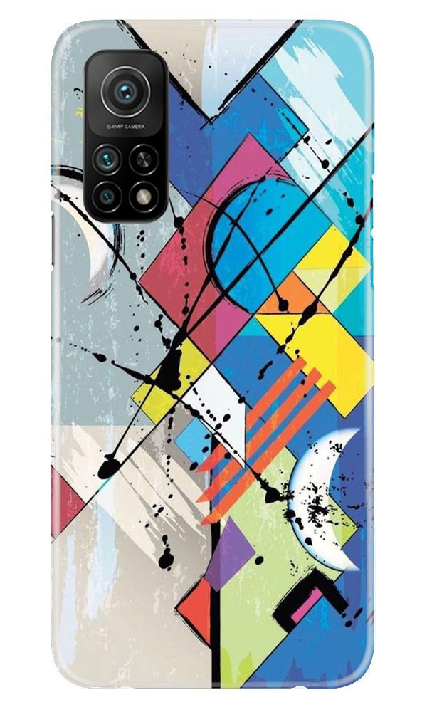 Modern Art Mobile Back Case for Mi 10T (Design - 235) Modern Art Case for Mi 10T (Design No. 235)