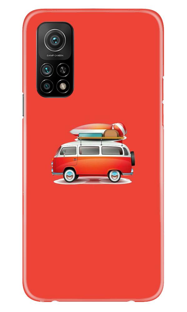 Travel Bus Mobile Back Case for Mi 10T (Design - 258) Travel Bus Case for Mi 10T (Design No. 258)
