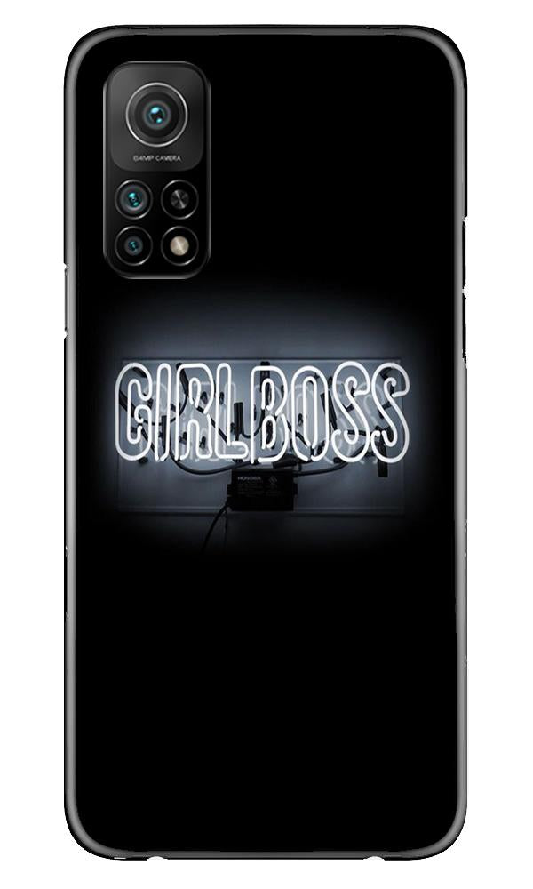 Girl Boss Black Mobile Back Case for Mi 10T (Design - 268) Girl Boss Black Case for Mi 10T (Design No. 268)