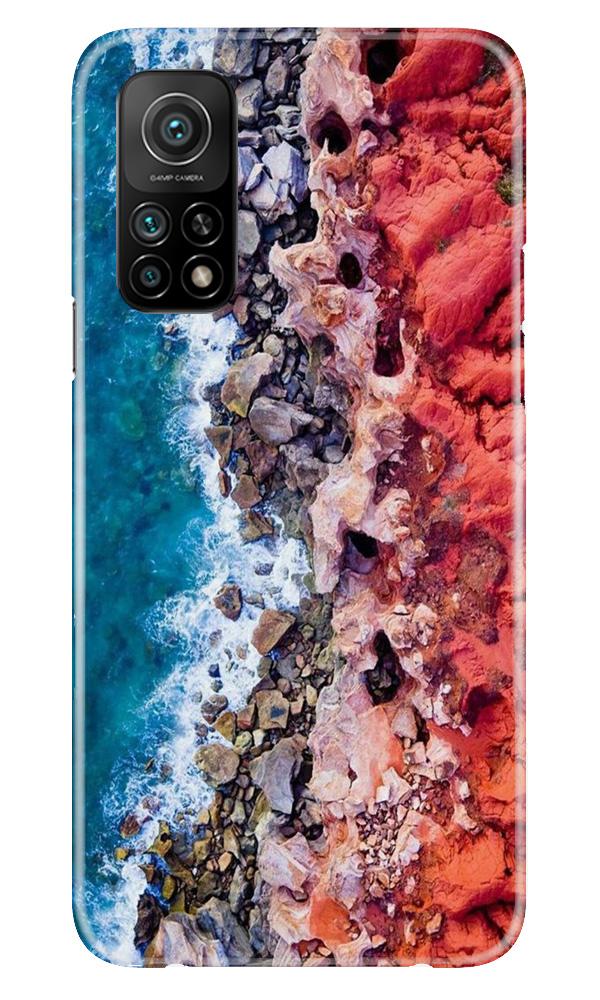 Sea Shore Mobile Back Case for Mi 10T (Design - 273) Sea Shore Case for Mi 10T (Design No. 273)