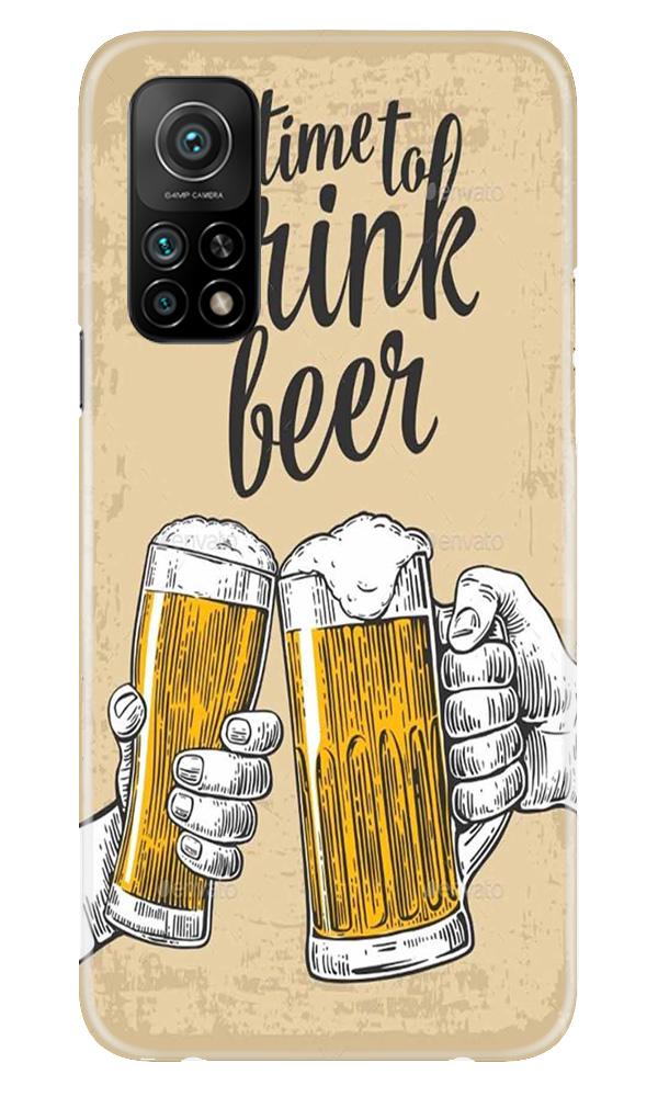 Drink Beer Mobile Back Case for Mi 10T (Design - 328) Drink Beer Mobile Back Case for Mi 10T (Design - 328)