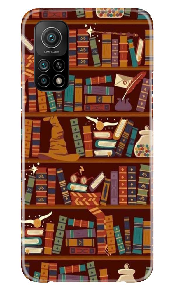 Book Shelf Mobile Back Case for Mi 10T (Design - 390) Book Shelf Mobile Back Case for Mi 10T (Design - 390)
