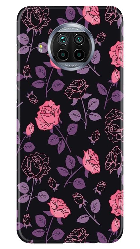 Rose Pattern Mobile Back Case for Xiaomi Mi 10i (Design - 2) Rose Pattern Case for Xiaomi Mi 10i
