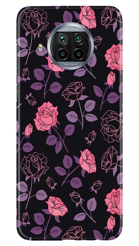 Rose Black Background Mobile Back Case for Xiaomi Poco M3 (Design - 27) Rose Black Background Case for Xiaomi Poco M3