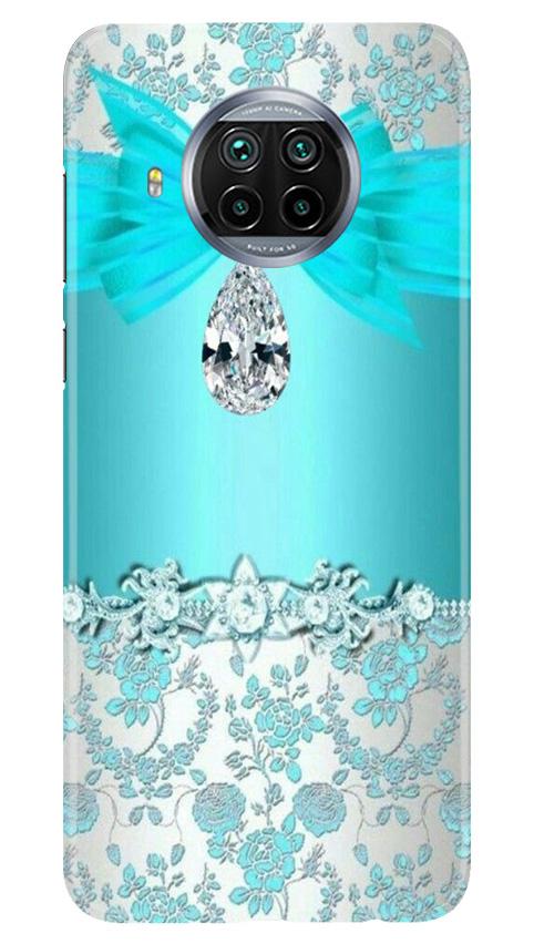 Shinny Blue Background Mobile Back Case for Xiaomi Poco M3 (Design - 32) Shinny Blue Background Case for Xiaomi Poco M3