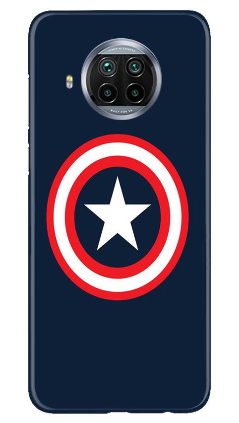 Captain America Mobile Back Case for Xiaomi Mi 10i (Design - 42) Captain America Case for Xiaomi Mi 10i