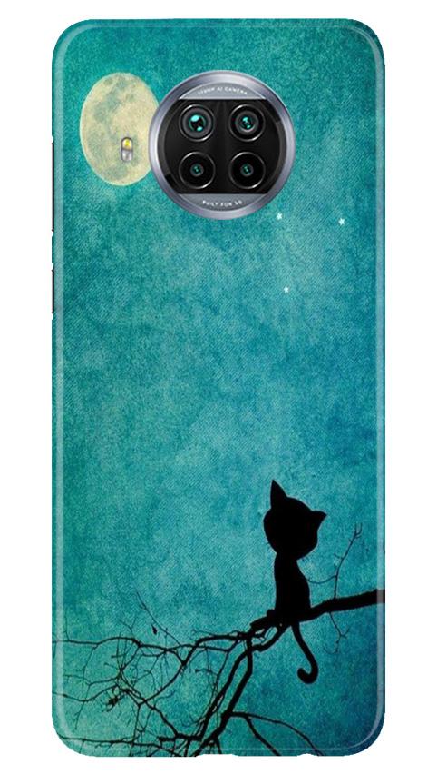 Moon cat Mobile Back Case for Xiaomi Poco M3 (Design - 70) Moon cat Case for Xiaomi Poco M3