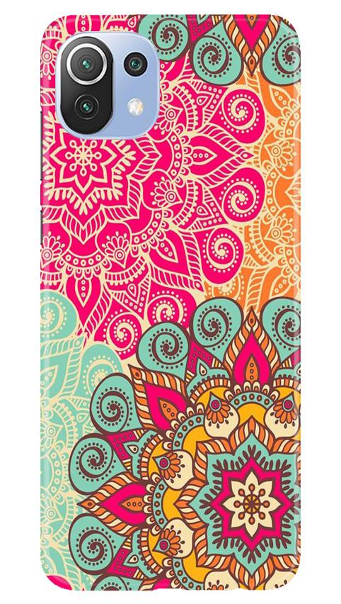 Rangoli art Mobile Back Case for Mi 11 Lite 5G (Design - 6) Rangoli art Case for Mi 11 Lite 5G