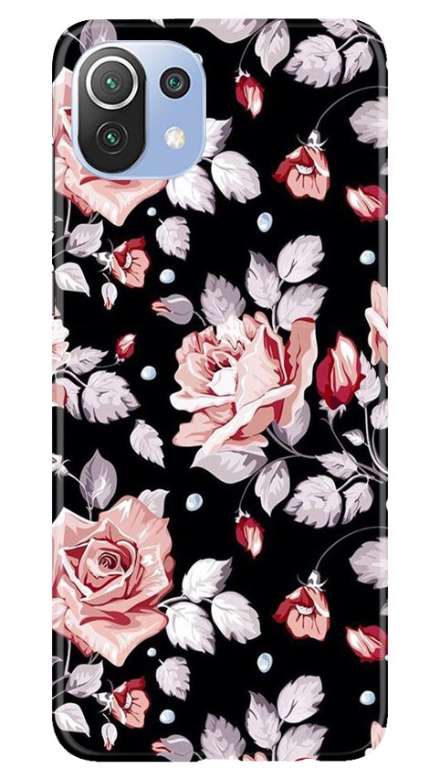 Pink rose Mobile Back Case for Mi 11 5G (Design - 12) Pink rose Case for Mi 11 5G