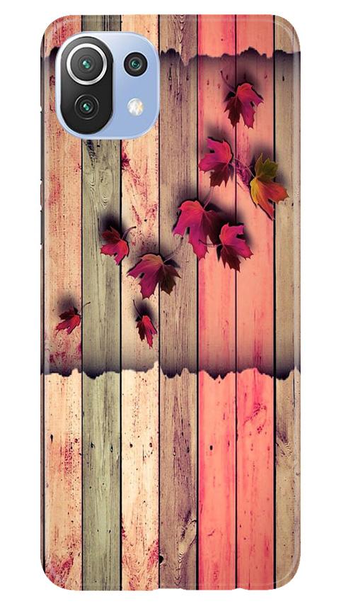 Wooden look2 Mobile Back Case for Mi 11 Lite 5G (Design - 56) Wooden look2 Case for Mi 11 Lite 5G