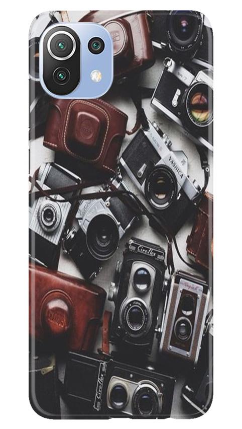 Cameras Mobile Back Case for Mi 11 Lite 5G (Design - 57) Cameras Case for Mi 11 Lite 5G