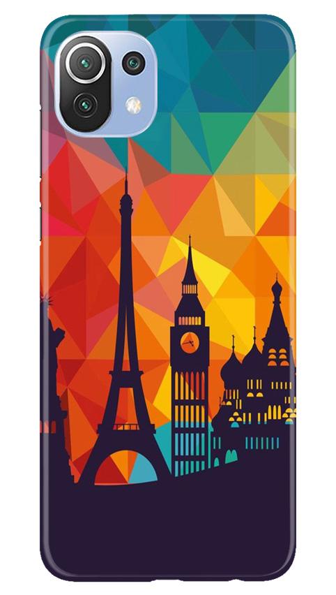 Eiffel Tower2 Mobile Back Case for Mi 11 Lite 5G (Design - 91) Eiffel Tower2 Case for Mi 11 Lite 5G