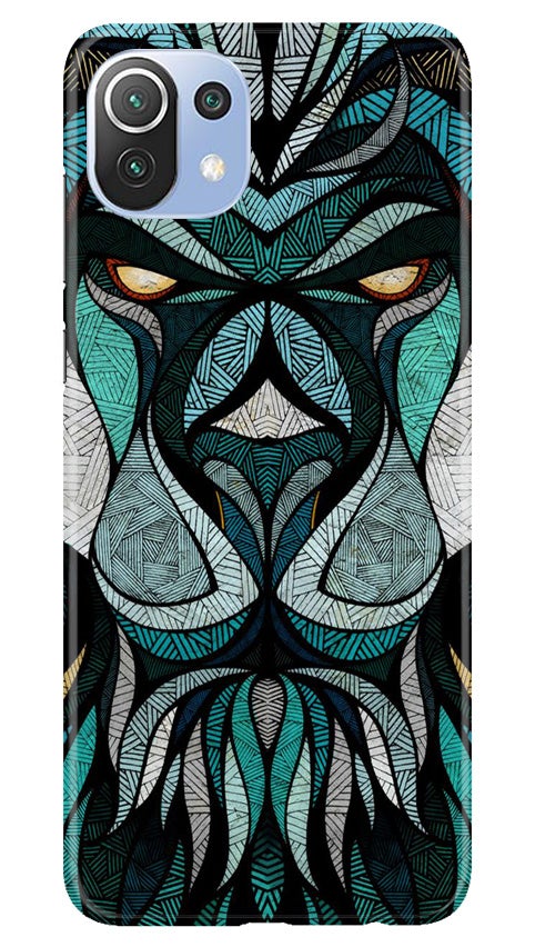 Lion Mobile Back Case for Mi 11 5G (Design - 97) Lion Case for Mi 11 5G