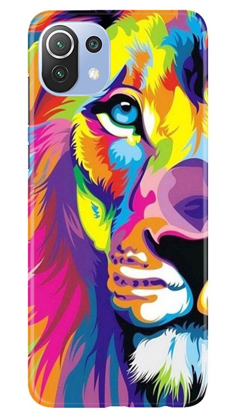 Colorful Lion Mobile Back Case for Mi 11 Lite 5G (Design - 110) Colorful Lion Case for Mi 11 Lite 5G (Design - 110)