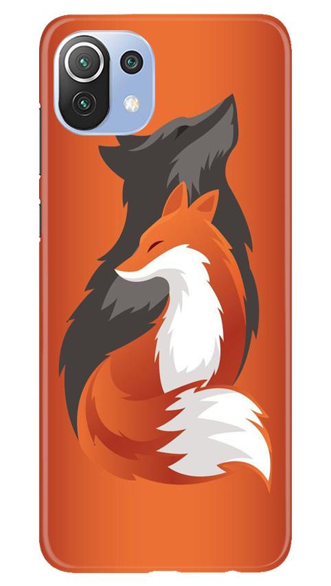 Wolf Mobile Back Case for Mi 11 Lite 5G (Design - 224) Wolf Case for Mi 11 Lite 5G (Design No. 224)