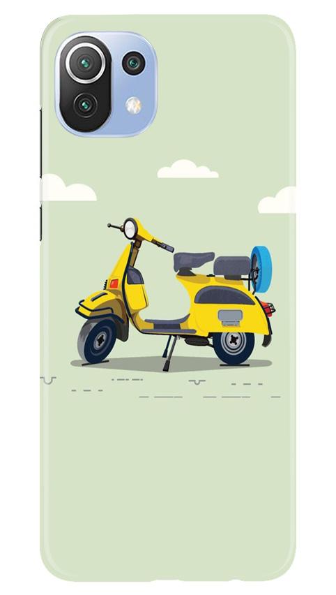 Vintage Scooter Mobile Back Case for Mi 11 Lite 5G (Design - 260) Vintage Scooter Case for Mi 11 Lite 5G (Design No. 260)