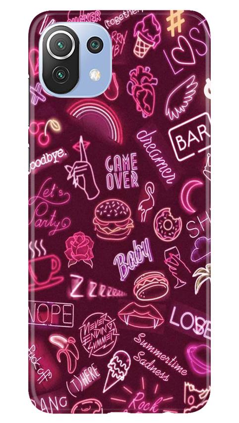Party Theme Mobile Back Case for Mi 11 Lite 5G (Design - 392) Party Theme Mobile Back Case for Mi 11 Lite 5G (Design - 392)