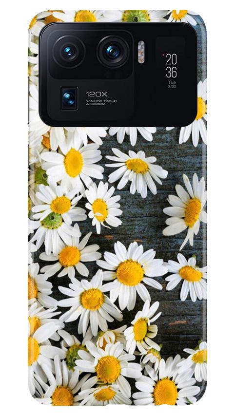 White flowers2 Mobile Back Case for Mi 11 Ultra (Design - 62) White flowers2 Case for Mi 11 Ultra