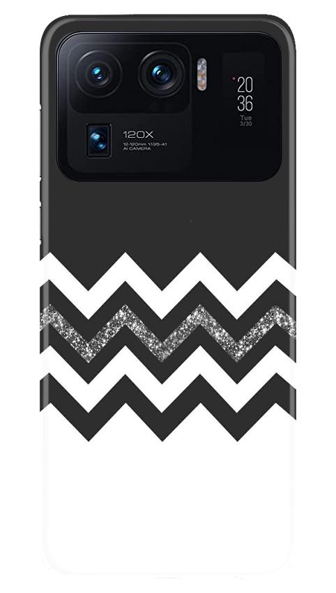 Black white Pattern2Mobile Back Case for Mi 11 Ultra (Design - 83) Black white Pattern2Case for Mi 11 Ultra