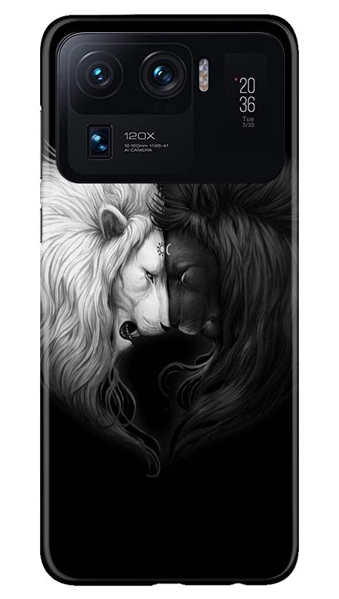 Dark White Lion Mobile Back Case for Mi 11 Ultra (Design - 140) Dark White Lion Case for Mi 11 Ultra (Design - 140)