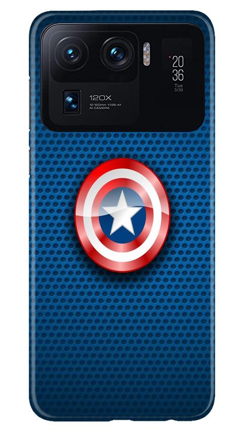 Captain America Shield Mobile Back Case for Mi 11 Ultra (Design - 253) Captain America Shield Case for Mi 11 Ultra (Design No. 253)