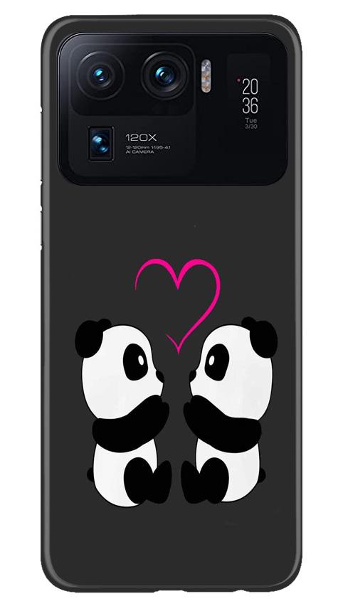 Panda Love Mobile Back Case for Mi 11 Ultra (Design - 398) Panda Love Mobile Back Case for Mi 11 Ultra (Design - 398)