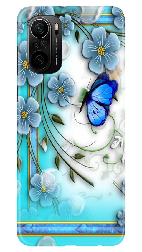 Blue Butterfly Mobile Back Case for Mi 11X 5G (Design - 21) Blue Butterfly Case for Mi 11X 5G