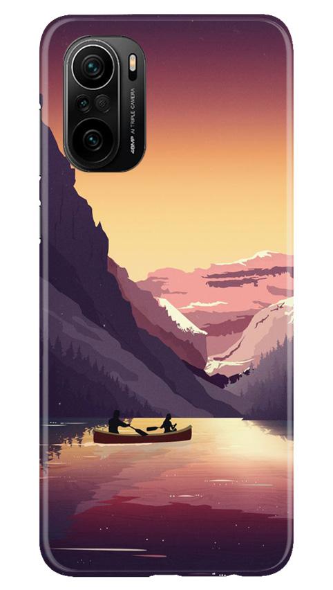 Mountains Boat Mobile Back Case for Mi 11X 5G (Design - 181) Mountains Boat Case for Mi 11X 5G (Design - 181)