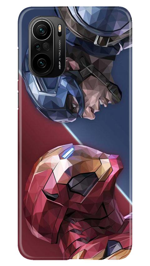 Ironman Captain America Mobile Back Case for Mi 11X 5G (Design - 245) Ironman Captain America Case for Mi 11X 5G (Design No. 245)