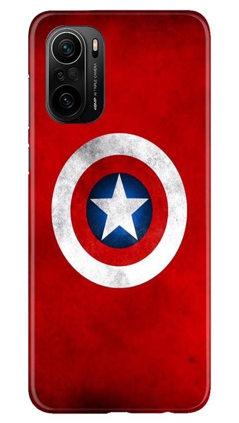 Captain America Mobile Back Case for Mi 11X 5G (Design - 249) Captain America Case for Mi 11X 5G (Design No. 249)