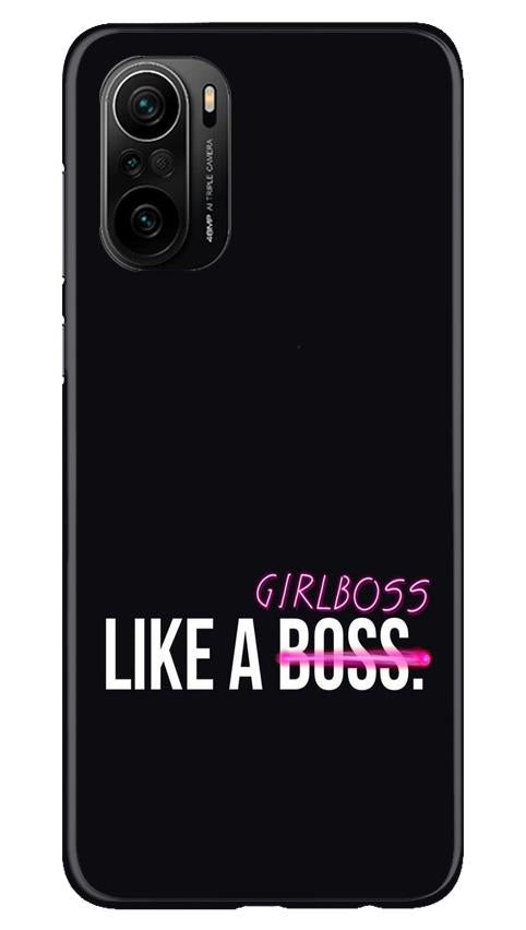 Like a Girl Boss Mobile Back Case for Mi 11X 5G (Design - 265) Like a Girl Boss Case for Mi 11X 5G (Design No. 265)