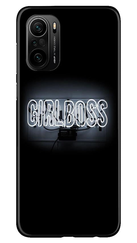 Girl Boss Black Mobile Back Case for Mi 11X 5G (Design - 268) Girl Boss Black Case for Mi 11X 5G (Design No. 268)