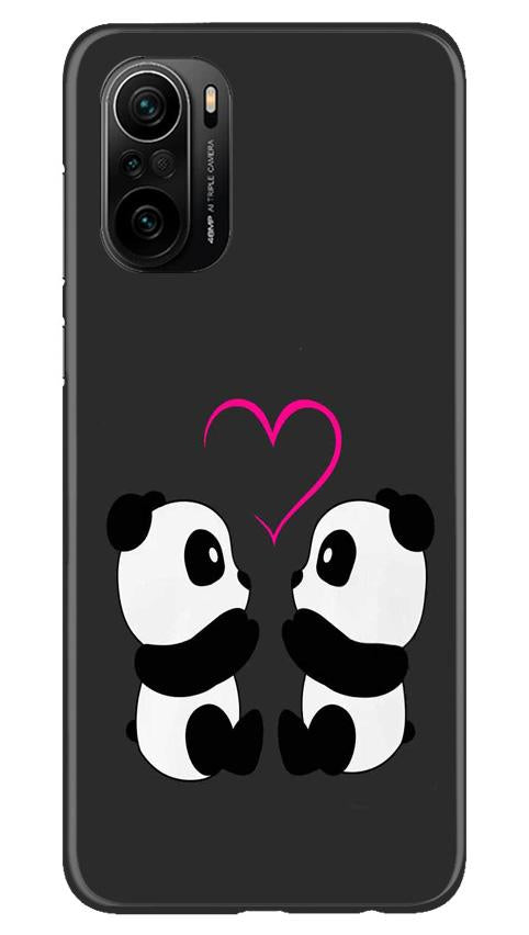 Panda Love Mobile Back Case for Mi 11X 5G (Design - 398) Panda Love Mobile Back Case for Mi 11X 5G (Design - 398)