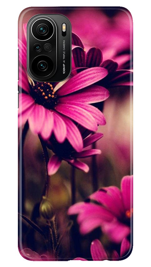 Purple Daisy Mobile Back Case for Mi 11X Pro 5G (Design - 65) Purple Daisy Case for Mi 11X Pro 5G