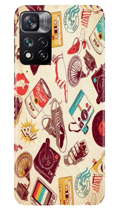 Vintage Mobile Back Case for Xiaomi Mi 11i 5G (Design - 35) Vintage Case for Xiaomi Mi 11i 5G