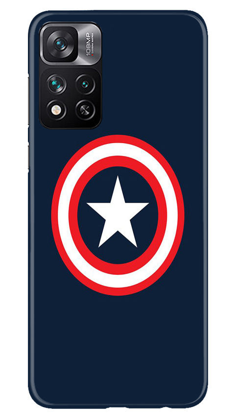 Captain America Mobile Back Case for Xiaomi Mi 11i 5G (Design - 42) Captain America Case for Xiaomi Mi 11i 5G