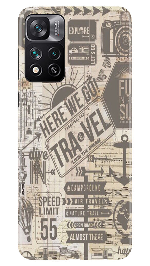 Travel Mobile Back Case for Xiaomi Mi 11i 5G (Design - 104) Travel Case for Xiaomi Mi 11i 5G (Design - 104)