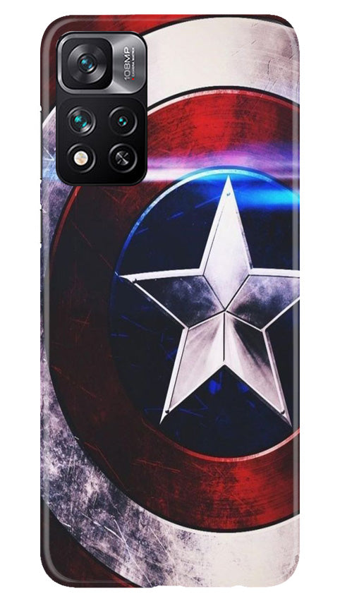 Captain America Mobile Back Case for Xiaomi Mi 11i 5G (Design - 249) Captain America Case for Xiaomi Mi 11i 5G (Design No. 218)