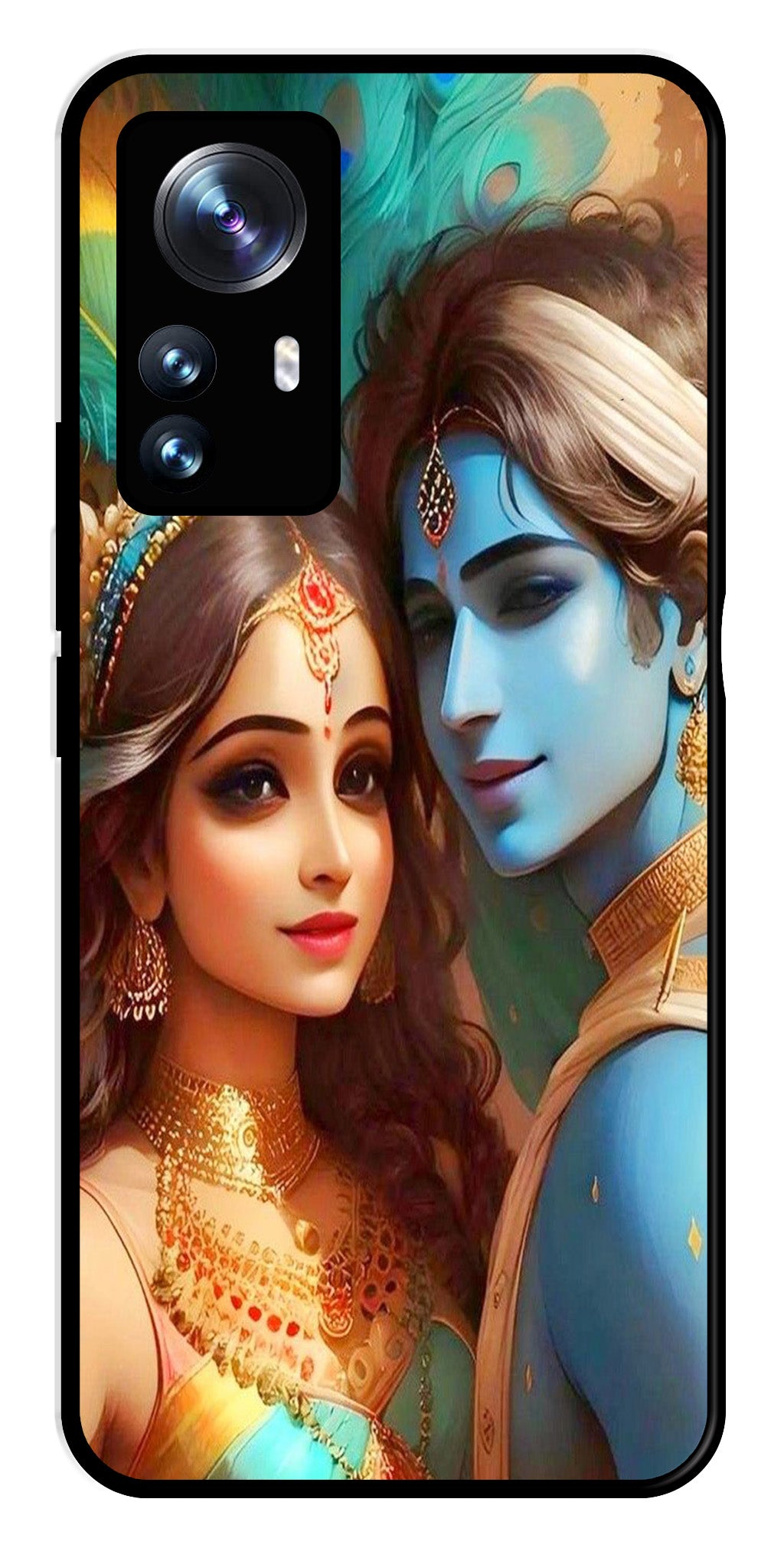 Lord Radha Krishna Metal Mobile Case for Xiaomi 12 Pro 5G Lord Radha Krishna Metal Mobile Case for Xiaomi 12 Pro 5G (Design No -01)