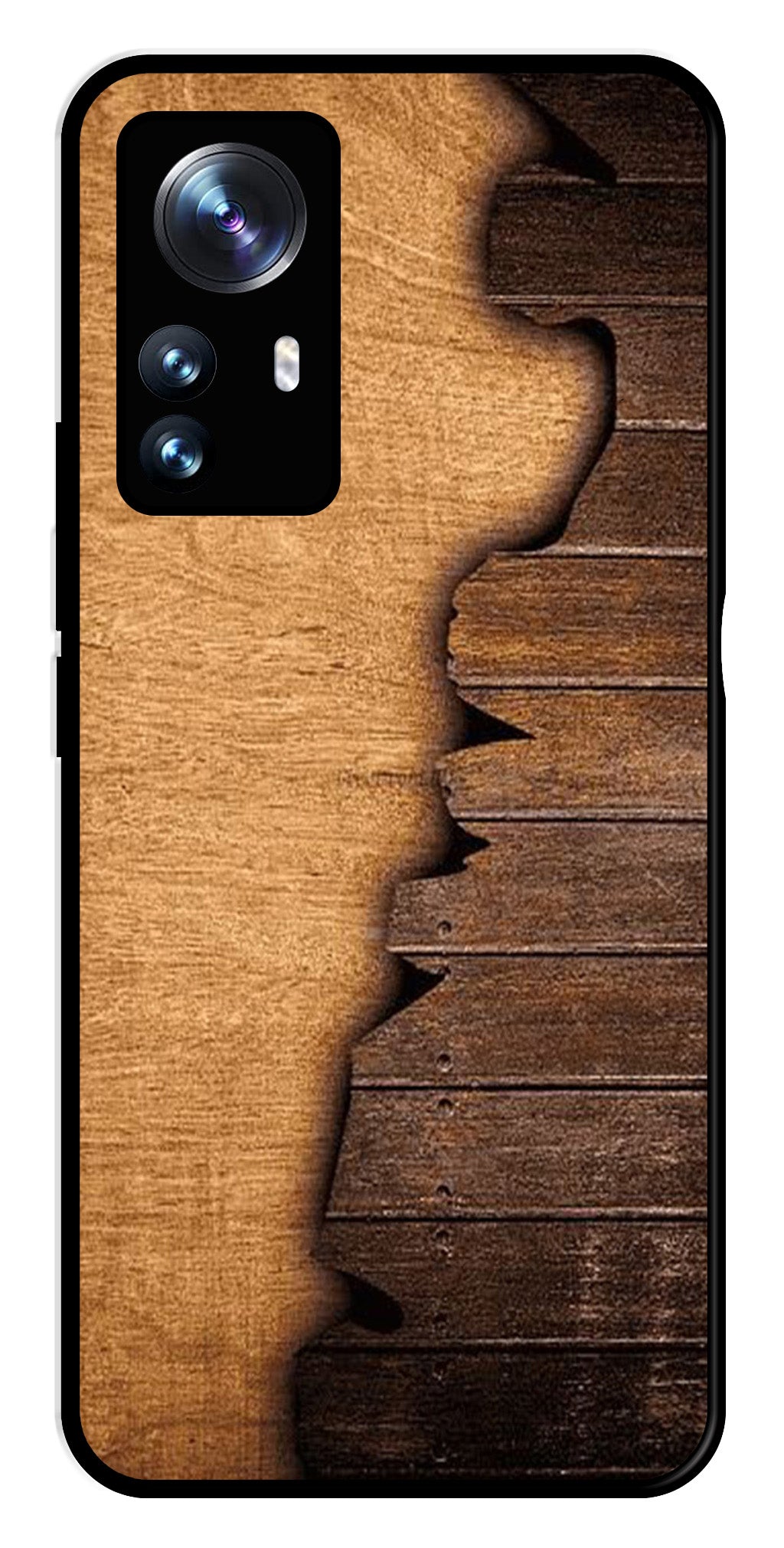 Wooden Design Metal Mobile Case for Xiaomi 12 Pro 5G Wooden Design Metal Mobile Case for Xiaomi 12 Pro 5G (Design No -13)