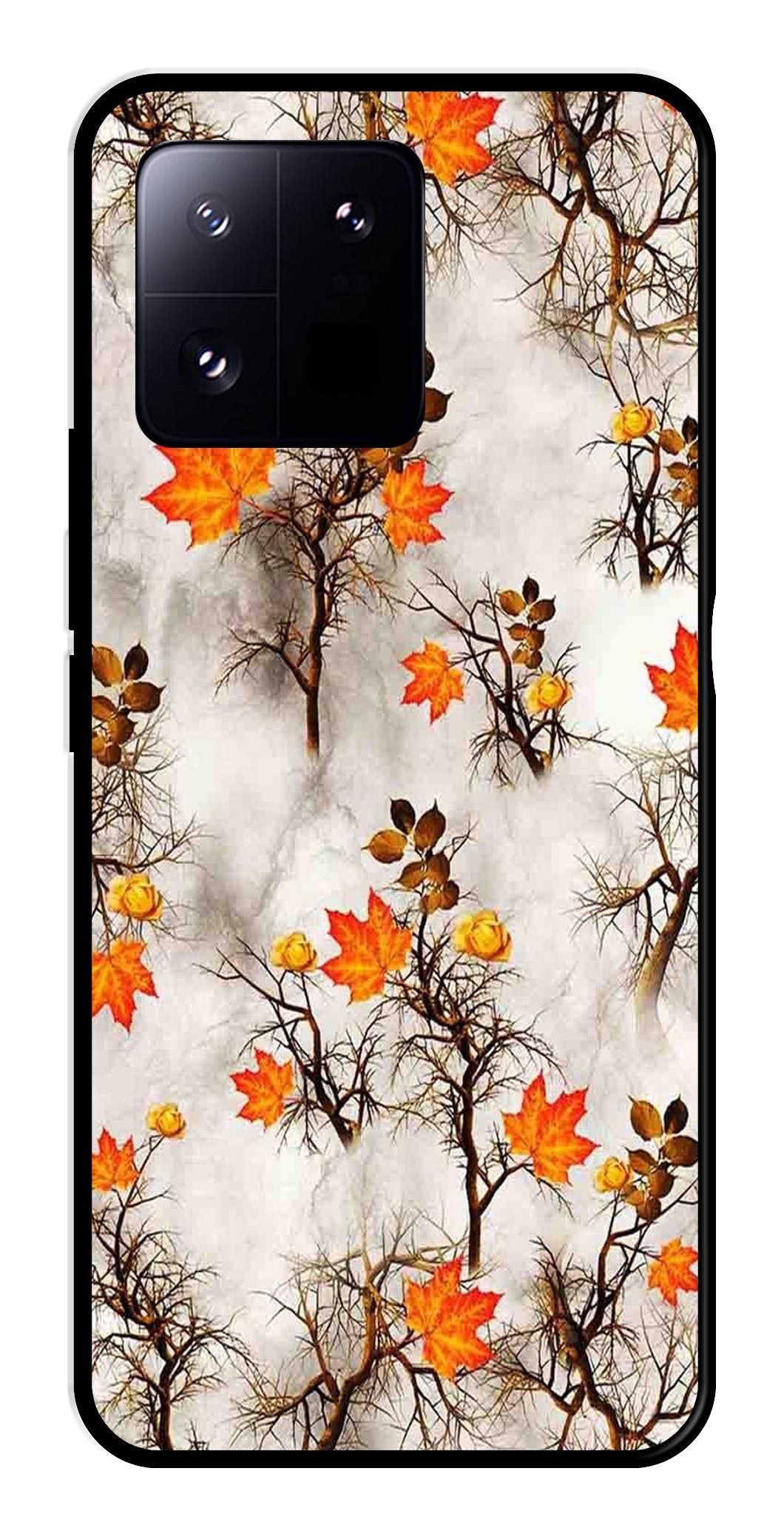 Autumn leaves Metal Mobile Case for Xiaomi 13 Pro 5G Autumn leaves Metal Mobile Case for Xiaomi 13 Pro 5G (Design No -55)