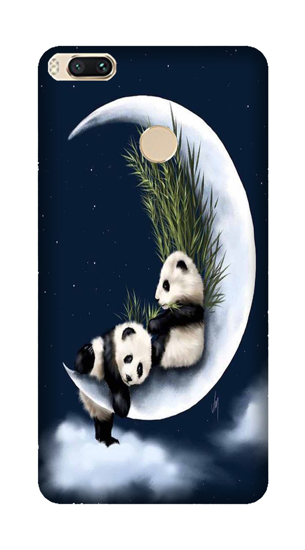 Panda Moon Mobile Back Case for Mi A1 (Design - 318) Panda Moon Mobile Back Case for Mi A1 (Design - 318)