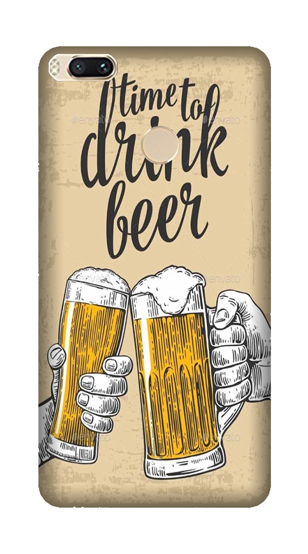 Drink Beer Mobile Back Case for Mi A1 (Design - 328) Drink Beer Mobile Back Case for Mi A1 (Design - 328)