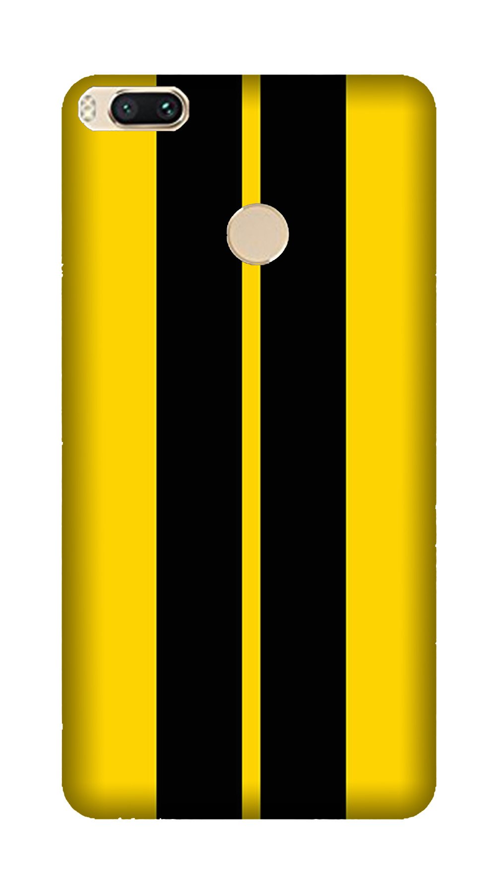 Black Yellow Pattern Mobile Back Case for Mi A1 (Design - 377) Black Yellow Pattern Mobile Back Case for Mi A1 (Design - 377)